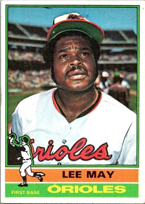 1976 Topps Baseball Card Lee May Baltimore Orioles sk13186