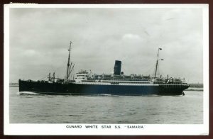 740 - Steamer SS SAMARIA 1950 Cunard White Star Line. Real Photo Postcard