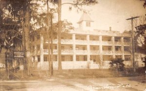 Orange Park Florida Moosehaven Brandon Hall Real Photo Postcard AA109833
