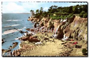 Modern Postcard La Bernerie Gray Rocks Beach