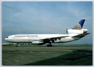 Airplane Postcard Continental Micronesia Airlines Douglas DC-10-10 At Manila DB7