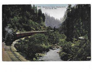 Sacramento Canyon Shasta Route Southern Pacific Railroad Steam Train