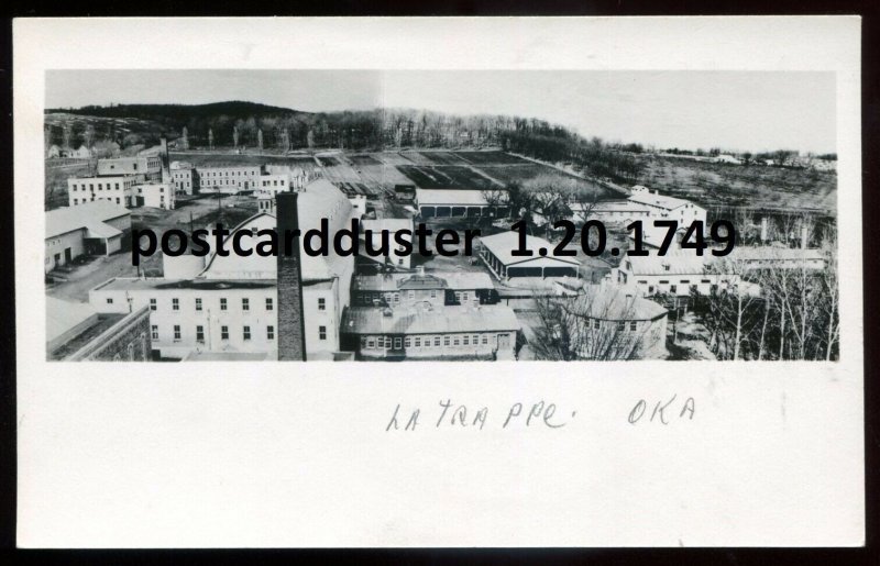 h3888 - LA TRAPPE Que 1940s Factories Birds Eye Vie. Real Photo Postcard