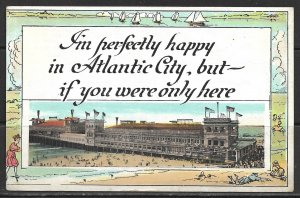 New Jersey, Atlantic City - Happy, But If You Were Only Here - [NJ-102]