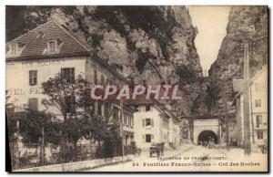 Postcard Old Customs Customs Frontiere Franco Suisse Col des Roches