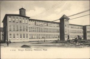 Attleboro MA Brigg's Bldg c1905 Postcard