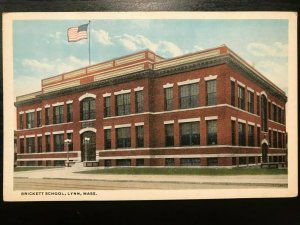 Vintage Postcard 1915-1930 Brockett School Lynn Massachusetts