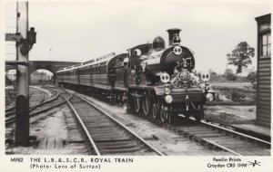 LB & SCR Royal Train Lens Of Sutton LBSCR Real Photo Postcard