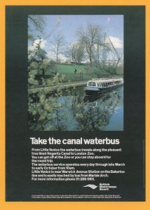 CA3 Canalscape Canal Waterbus Transport British Waterways Postcard