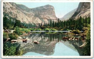 Postcard - Mirror Lake, Yosemite Valley, California 