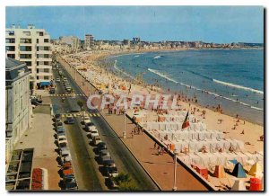 Modern Postcard Les Sables d'Olonne The Embankment and the Beach