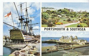 Hampshire Postcard - Views of Portsmouth and Southsea - South Parade Pier  XX358