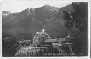 RPPC C P R Hotel Sulphur Range Banff British Columbia Canada