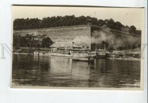 443244 Estonia Narva harbor ship Vintage photo postcard