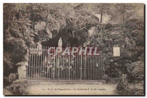 Postcard Old N D Consolation Cave N D Lourdes