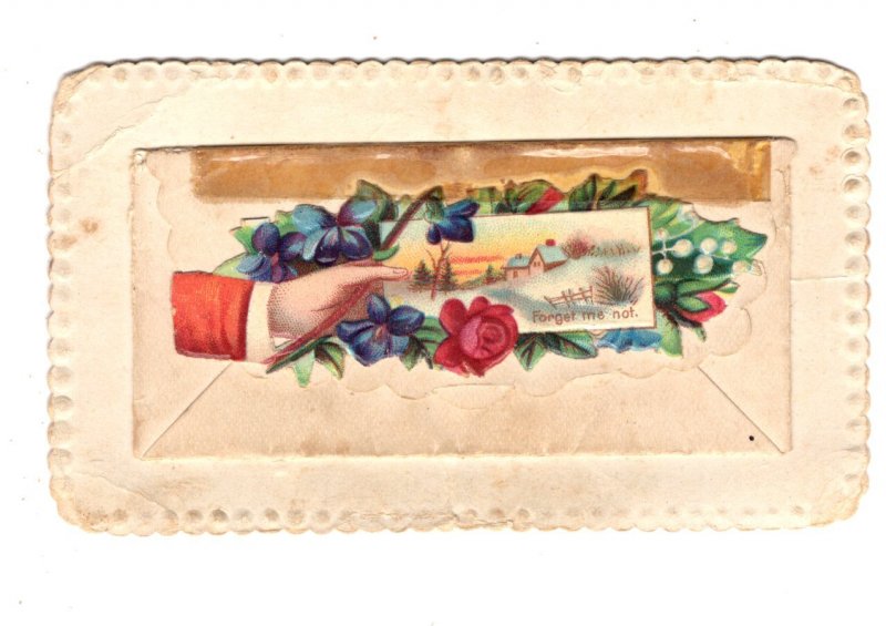 Fancy, Vising, Calling Card with Envelope, Miss Lenera Farnell