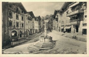 Germany Berchtesgaden Marktplatz RPPC 05.51