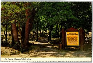 Kit Carson Memorial State Park Trail Marker Sign New Mexico Postcard H26