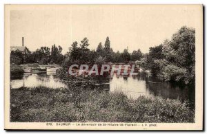 The weir Saumur- St Hilaire St Florent -Carte Old Post