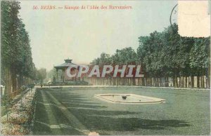 Old Postcard 56 Reims kiosk allee of chestnut