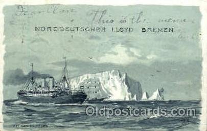 Bei Den Needles Ship Ocean Liner 1905 light wear close to perfect corners, wr...