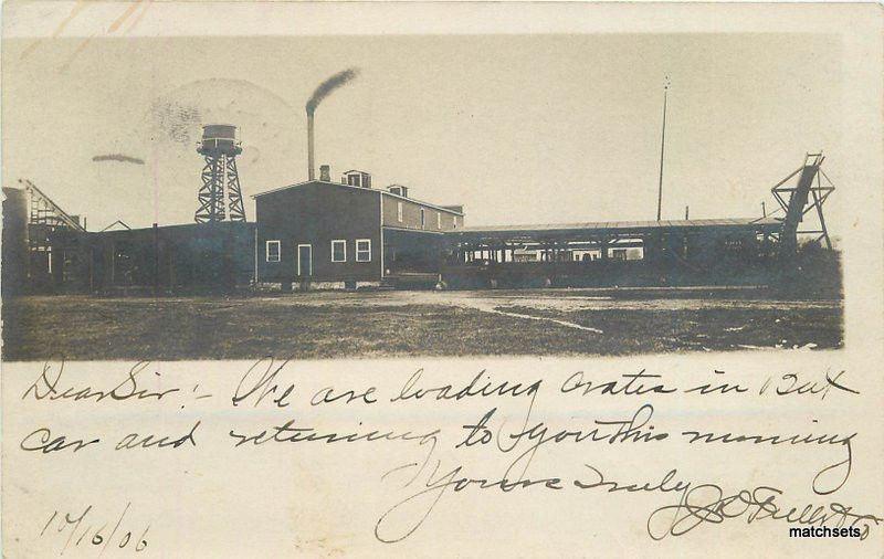 1906 Factory Industry Buff & James NEW YORK RPPC REeal Photo RPO Postcard 5425