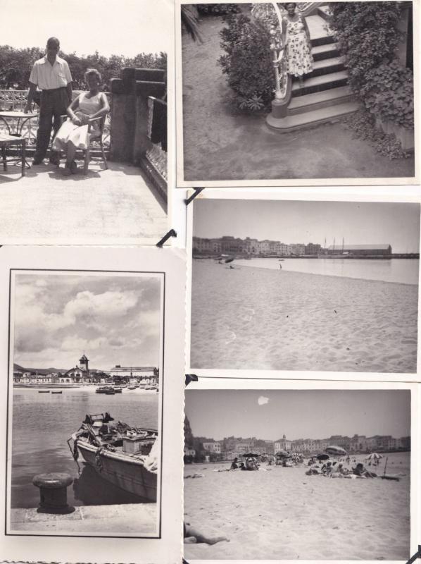 Palamos Spanish Fruit Markets Boats 1950s Postcard & Photo 22x Bundle