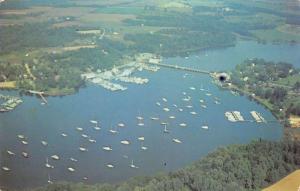 Georgetown Maryland aerial view landlocked harbor vintage pc Z12967
