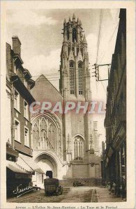Old Postcard Arras - The Church of St John the Baptist - The Tower and The Gate