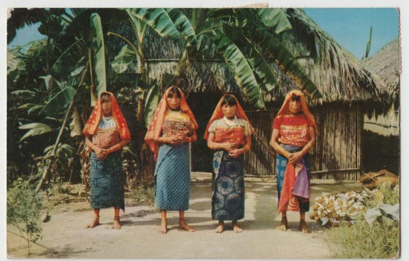 Panama; Ethnic, San Blas Indians PPC, 1954 PMK To Mr Derry, Ilford 2 