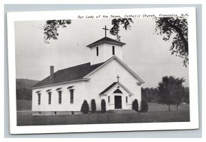 Vintage 1950's Postcard Our Lady of the Snows Church Franconia New Hampshire