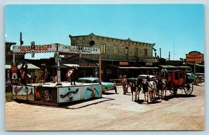 Postcard NM Albuquerque Indians Dancing at Longhorn Ranch Museum Route 66 S10