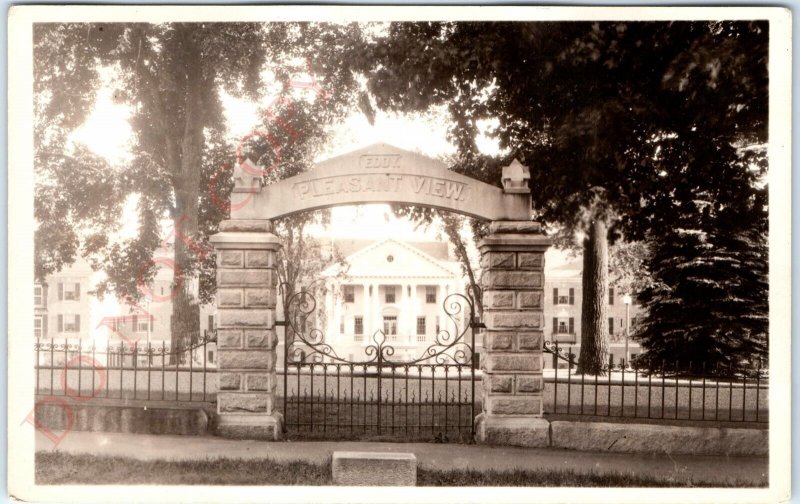 c1920s Concord, NH Eddy Gate RPPC Christian Science Home Real Photo Postcard A99