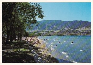 Canada Penticton Beautiful White Beach Scene