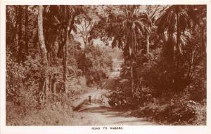 br104384 road to kagoro  africa real photo nigeria folklore costume