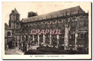 Old Postcard Bourges La Cathedrale