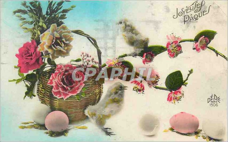 Old Postcard Happy Easter