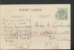 Family History Postcard - Garland - Heddington, Nr Calne, Wiltshire  RF4206