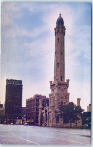 c1950s Chicago IL Ave Water Tower Chrome PC Mysterious Antiquitech Tartaria A297