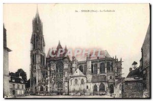 Old Postcard Senlis Oise La Cathedrale