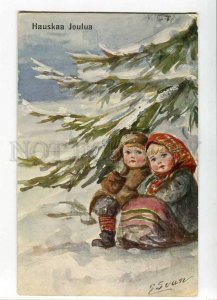 275894 RUSSIA Kids CHRISTMAS by LEBEDEVA SVAN vintage FINLAND