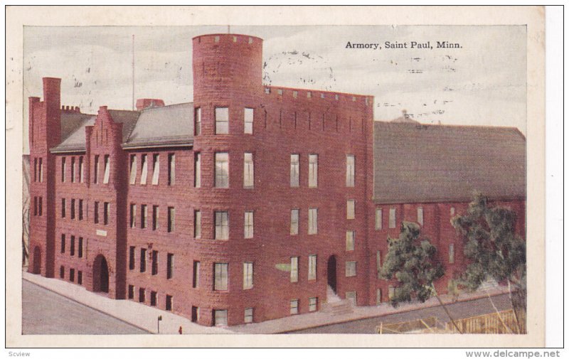 SAINT PAUL, Minnesota, PU-1917; Armory