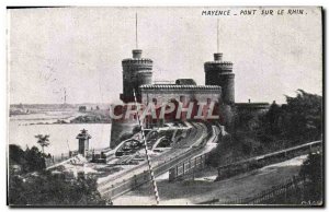 Postcard Mainz Old Bridge On The Rhine