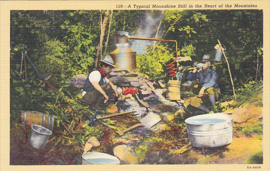 Typical Moonshine Still In The Heart Of The Mountains Curteich