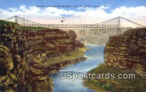 Hansen Suspension Bridge - Snake River, Idaho ID  