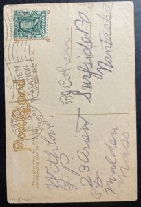 1907 Boston MA USA RPPC Postcard Cover Black Americana Notting Better Watermelon