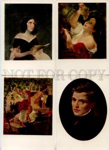 488274 USSR 1958 year artist Karl Bryullov set of 12 postcards