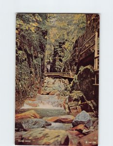 Postcard Flume Gorge, Franconia Notch, White Mountains, Lincoln, New Hampshire