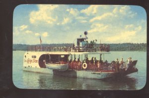 LAKE OF THE OZARKS MISSOURI THE LARRY DON EXCURSION BOAT ADVERTISING POSTCARD