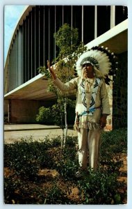 VINITA, OK ~ Native American MARTIN TEEHEE at GLASS HOUSE RESTAURANT  Postcard